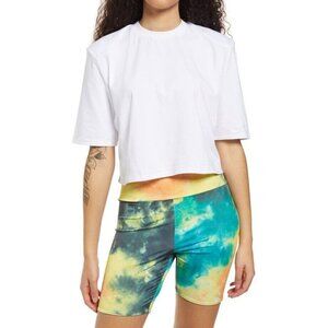 AFRM Bnwot White "Weylin" Tshirt New Padded Shoulder